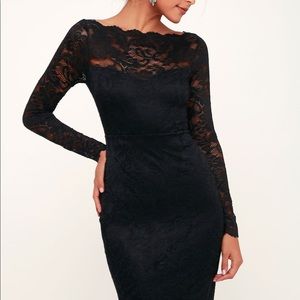 Black cocktail dress